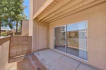 Private balcony/patio with storage